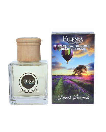 Elegant Aroma French Lavender Reed Diffuser With Ten Sticks | 4 x 2 x 4 inches