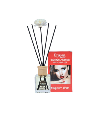 Elegant Aroma Magnum Opus Reed Diffuser With Ten Sticks | 4 x 2 x 4 inches