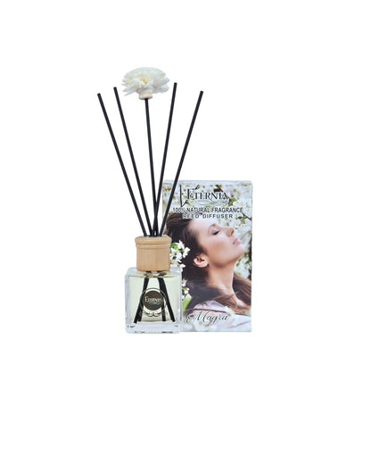 Elegant Aroma Mogra Reed Diffuser With Ten Sticks | 4 x 2 x 4 inches