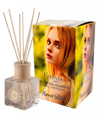 Elegant Aroma Sweet Bliss Reed Diffuser With Ten Sticks | 4 x 2 x 4 inches