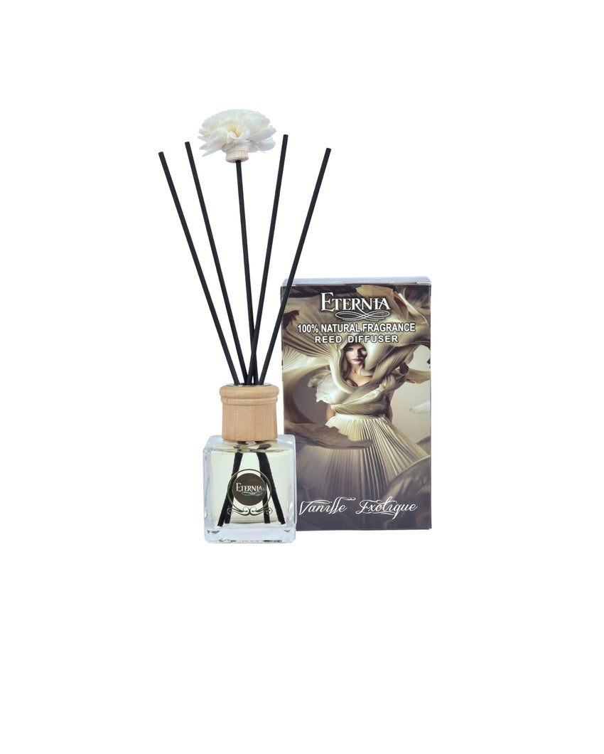 Elegant Aroma Vanilla Reed Diffuser With Ten Sticks | 4 x 2 x 4 inches