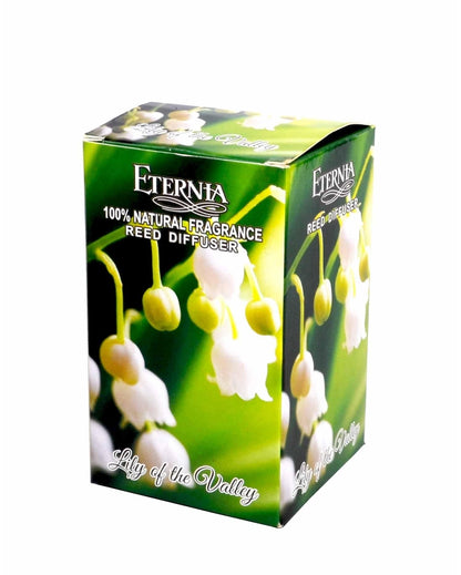 Elegant Aroma Lily of The Valley Reed Diffuser With Ten Sticks | 4 x 2 x 4 inches