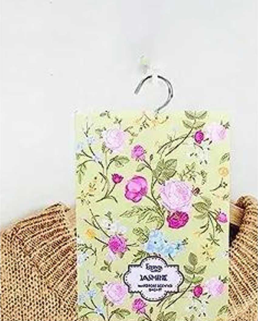 Fresh Aromas for Closets Jasmine Design Wardrobe Sachet | Set of 3 | 11 x 7 inches