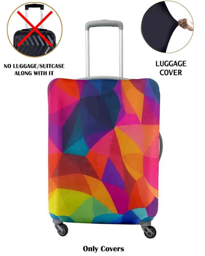 ONLY LUGGAGE COVER | Durable Polyester Stretchable Printed Protective Luggage Bag Cover