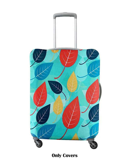 Sleek Blue Polyester Stretchable Printed Protective Luggage Bag Cover | ONLY LUGGAGE COVER