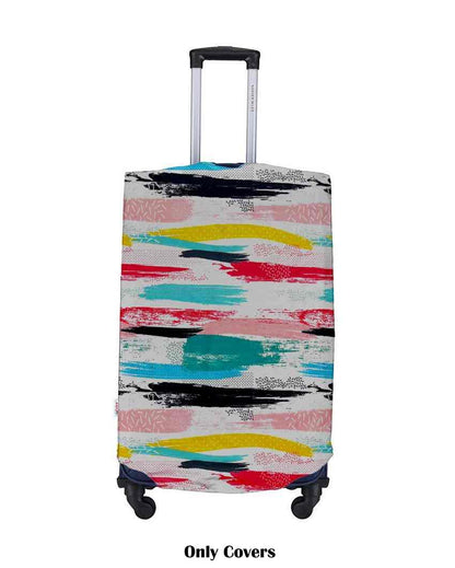 Compact Polyester Stretchable Printed Protective Luggage Bag Cover | ONLY LUGGAGE COVER