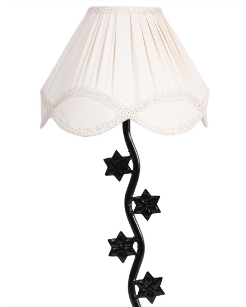 Classic Vintage Shade Iron Star Design Table Lamp | 12 x 25 inches