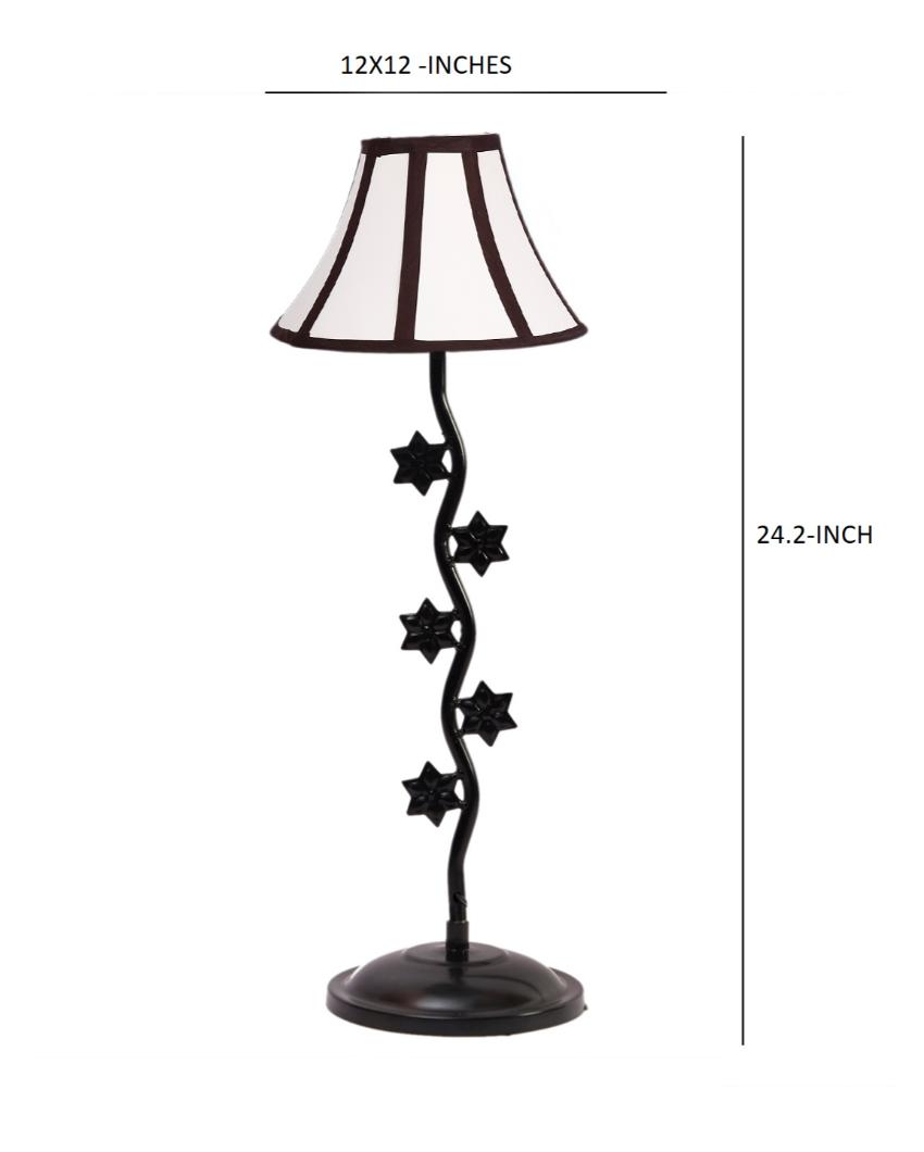 Sophisticated Star Zig Zag Iron Table Lamp | 12 x 24 inches