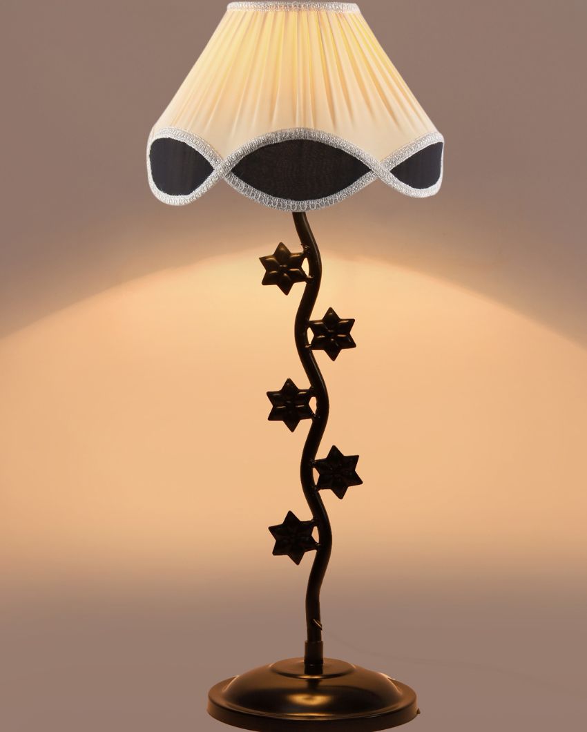 Vintage Shade Iron Star Design Table Lamp | 12 x 25 inches