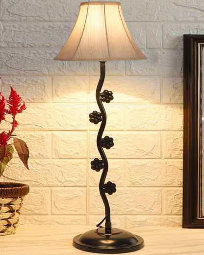 Stylish & Elegant Iron Small Flower Table Lamp | 12 x 24 inches