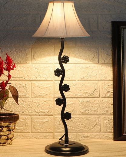 Stylish & Elegant Iron Small Flower Table Lamp | 12 x 24 inches