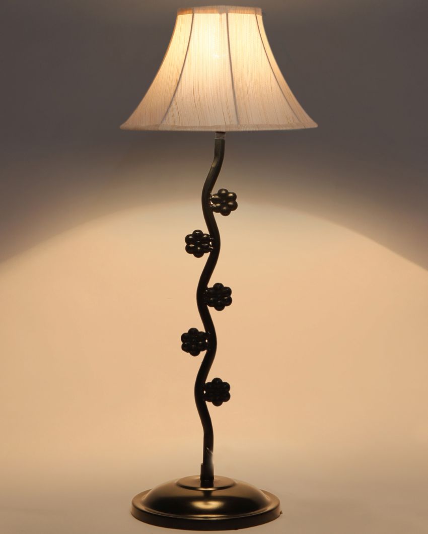 Stylish & Elegant Iron Small Flower Table Lamp | 12 x 24 inches