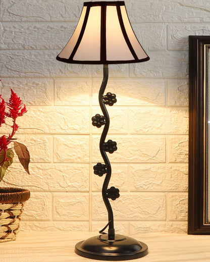 Elegant Small Flower Iron Table Lamp | 12 x 24 inches