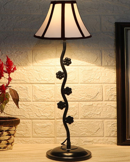 Elegant Small Flower Iron Table Lamp | 12 x 24 inches