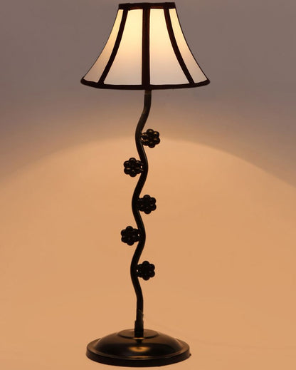 Elegant Small Flower Iron Table Lamp | 12 x 24 inches