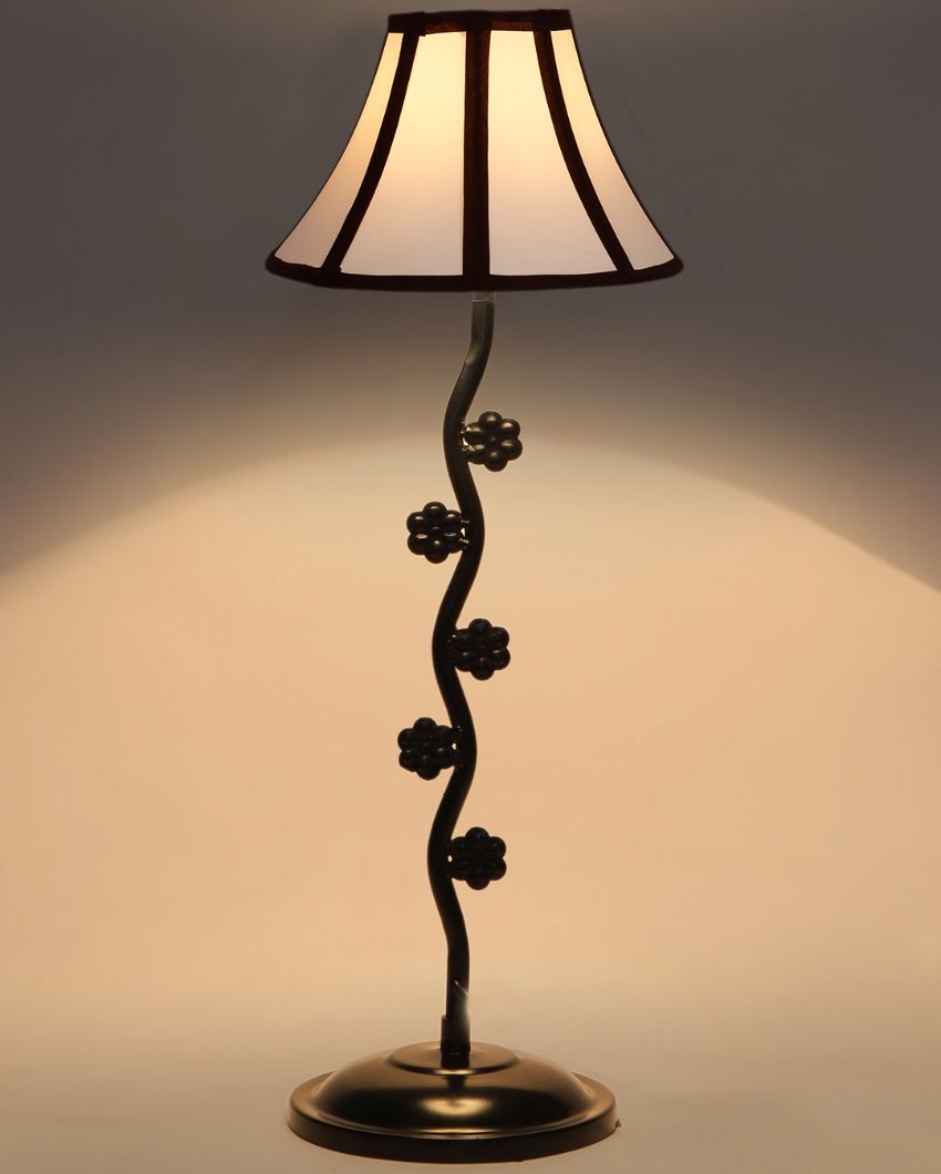 Elegant Small Flower Iron Table Lamp | 12 x 24 inches