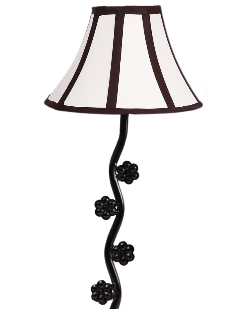 Elegant Small Flower Iron Table Lamp | 12 x 24 inches