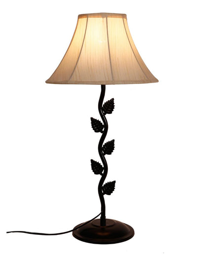 Sleek Iron Leaf Design Table Lamp | 12 x 24 inches