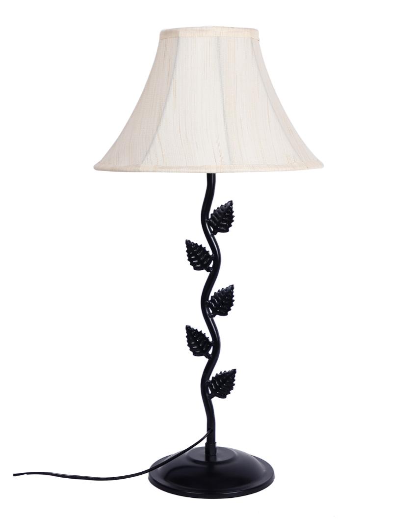 Sleek Iron Leaf Design Table Lamp | 12 x 24 inches