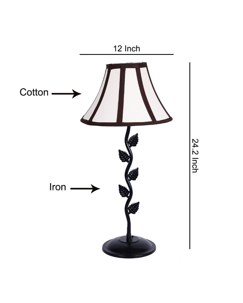 Stylish Leaf Design Iron Table Lamp | 12 x 24 inches