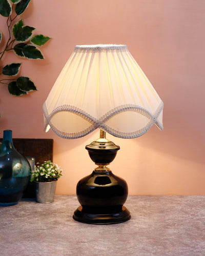 Classic Vintage Shade Iron Table Lamp | 12 x 17 inches