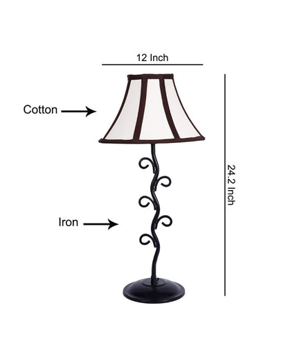 Premium Design Iron Arm Table Lamp | 12 x 24 inches