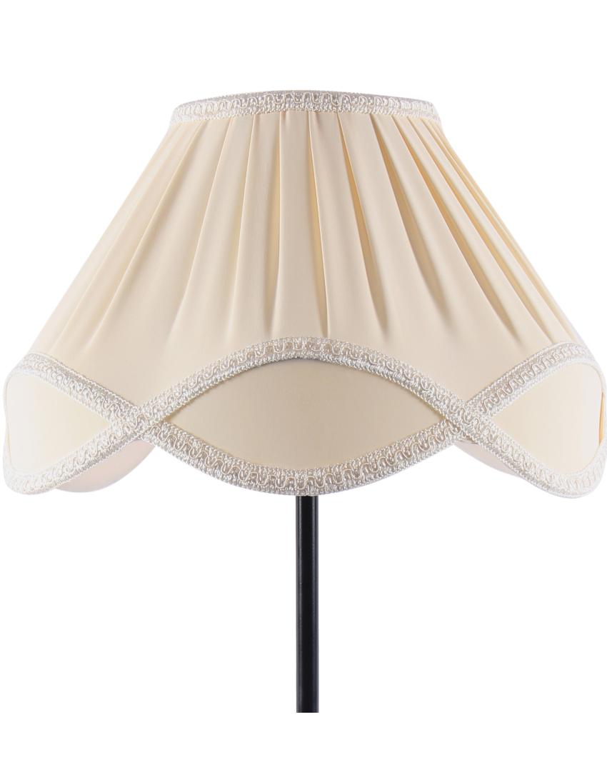 Charming Vintage Shade Iron Base Table Lamp | 12 x 19 inches