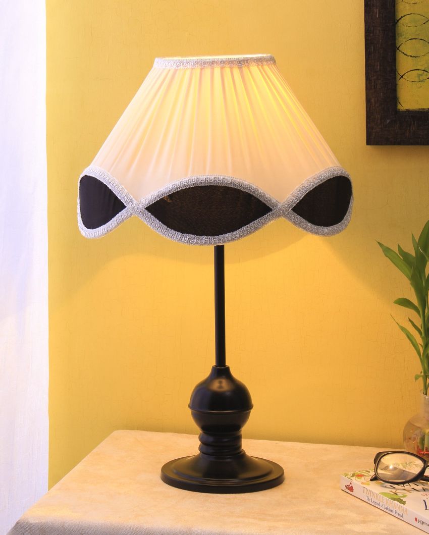 Classic Vintage Shade Iron Base Table Lamp | 12 x 19 inches