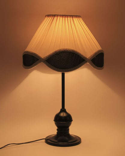 Classic Vintage Shade Iron Base Table Lamp | 12 x 19 inches