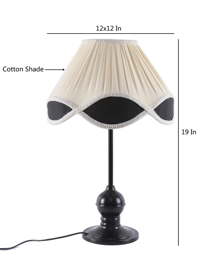 Classic Vintage Shade Iron Base Table Lamp | 12 x 19 inches