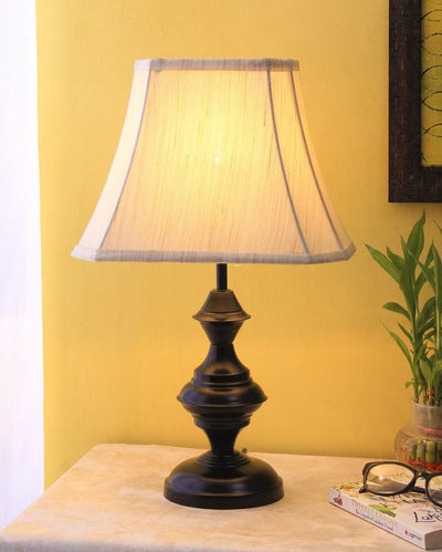 Taj Shade Iron Base Table Lamp Design | 12 x 8 x 19 inches