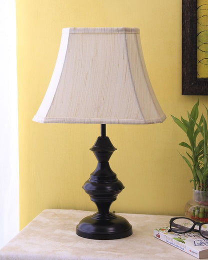 Taj Shade Iron Base Table Lamp Design | 12 x 8 x 19 inches