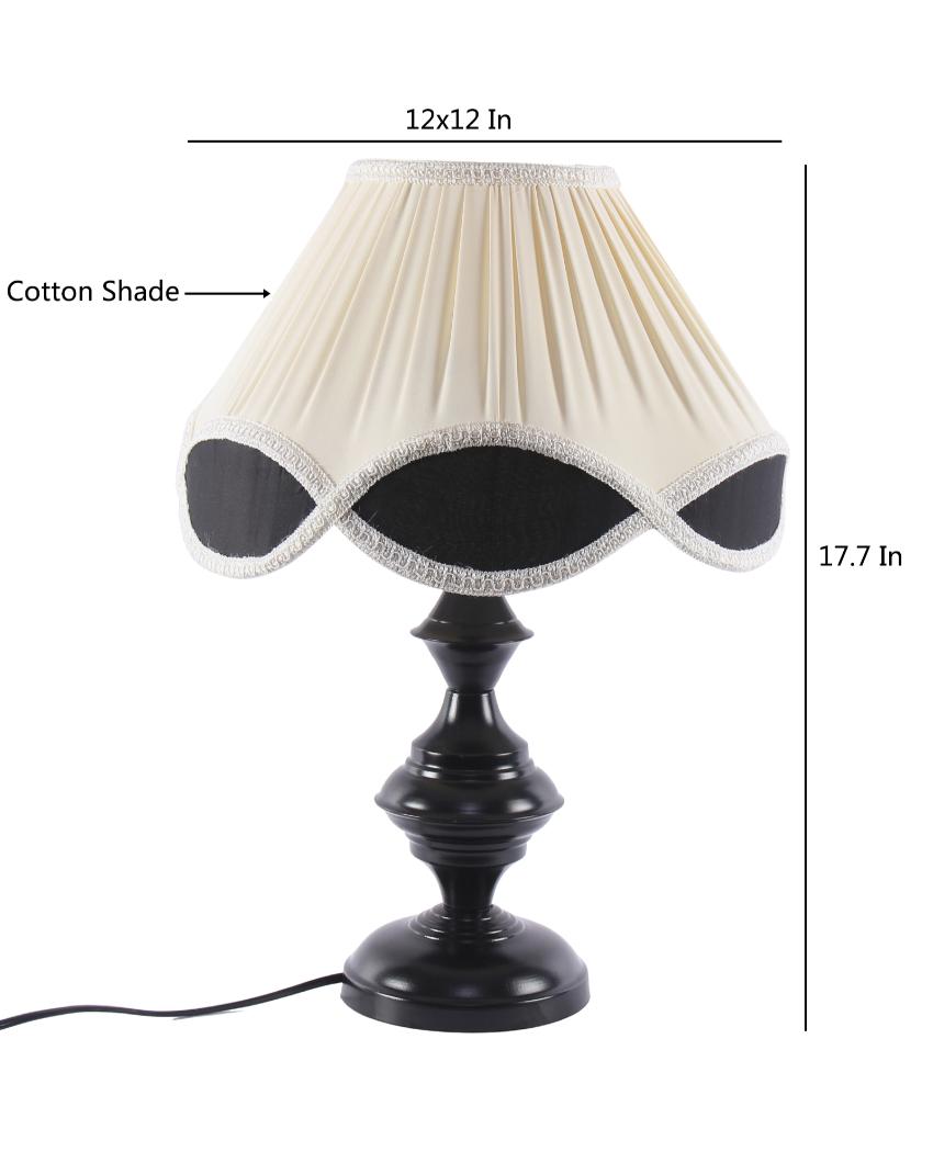 Vintage Shade Iron Base Table Lamp | 12 x 18 inches