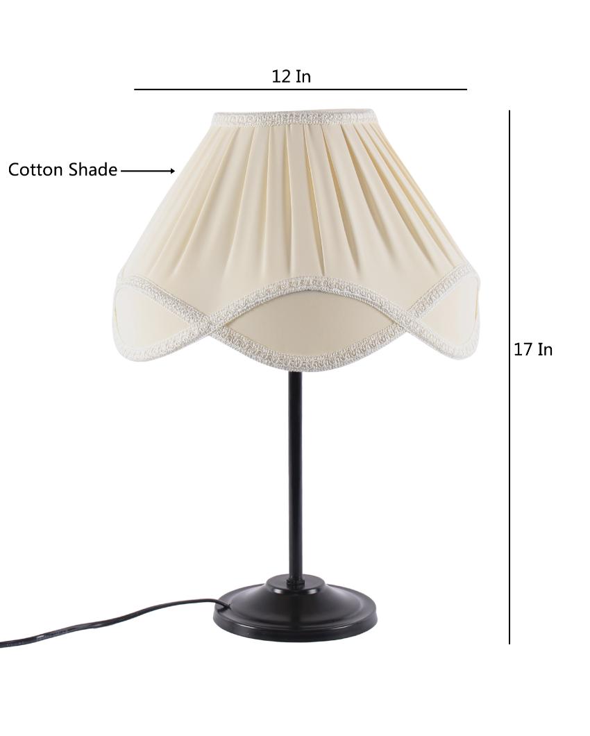 Classic Vintage Shade Iron Design Table Lamp | 12 x 17 inches