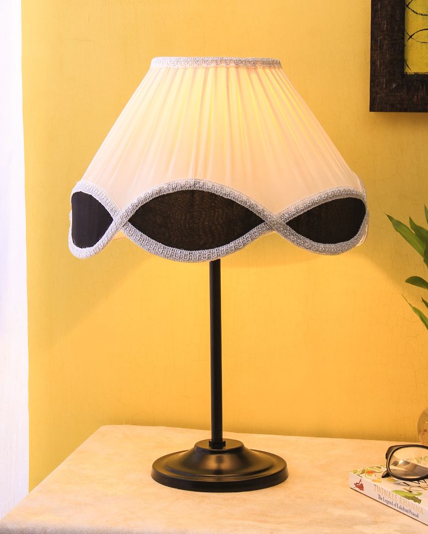 Elegant Vintage Shade Iron Table Lamp | 12 x 17 inches