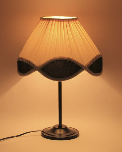 Elegant Vintage Shade Iron Table Lamp | 12 x 17 inches