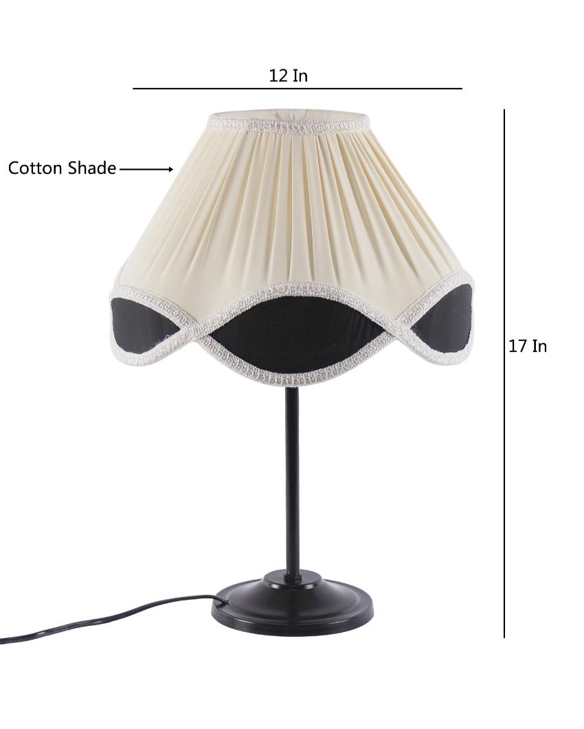 Elegant Vintage Shade Iron Table Lamp | 12 x 17 inches