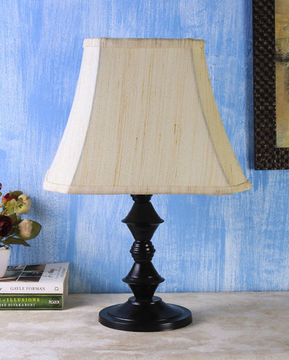 Taj Table Lamp Iron Black Base Design | 12 x 8 x 17 inches