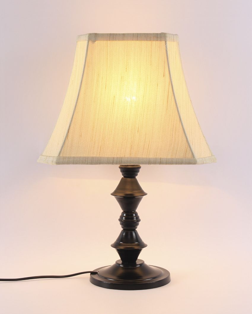 Taj Table Lamp Iron Black Base Design | 12 x 8 x 17 inches