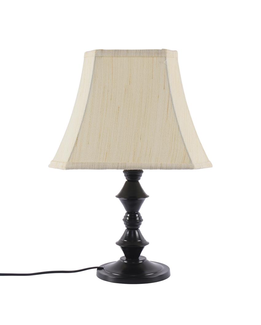 Taj Table Lamp Iron Black Base Design | 12 x 8 x 17 inches