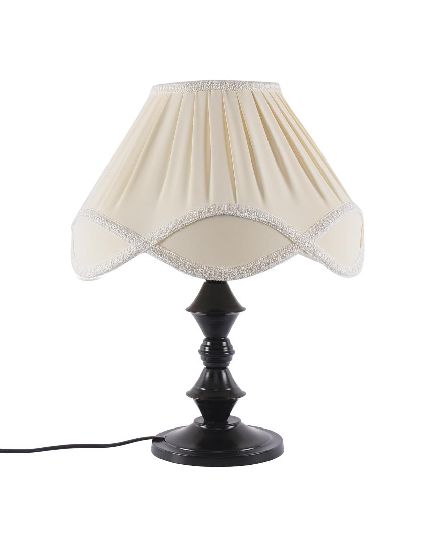 Sleek Vintage Shade Table Lamp Iron Black Base | 12 x 16 inches