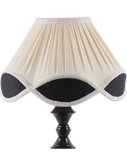 Chic Vintage Shade Table Lamp Iron Black Base | 12 x 16 inches