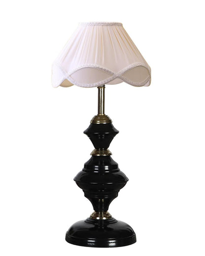 Classic Design Vintage Shade Table Lamp Iron Black Base | 12 x 19 inches