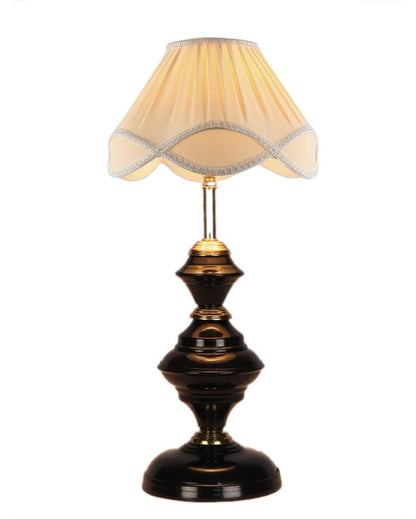 Classic Design Vintage Shade Table Lamp Iron Black Base | 12 x 19 inches