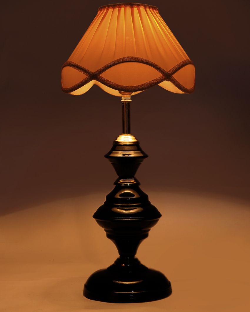 Classic Design Vintage Shade Table Lamp Iron Black Base | 12 x 19 inches