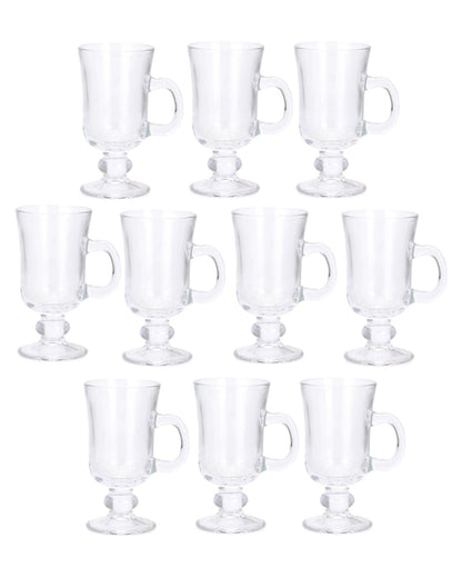 Timeless Design Clear Glass Beer Mugs | 200ml  | 3 x 6 inches