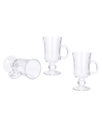 Timeless Design Clear Glass Beer Mugs | 200ml  | 3 x 6 inches