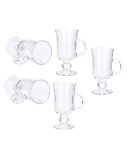 Timeless Design Clear Glass Beer Mugs | 200ml  | 3 x 6 inches
