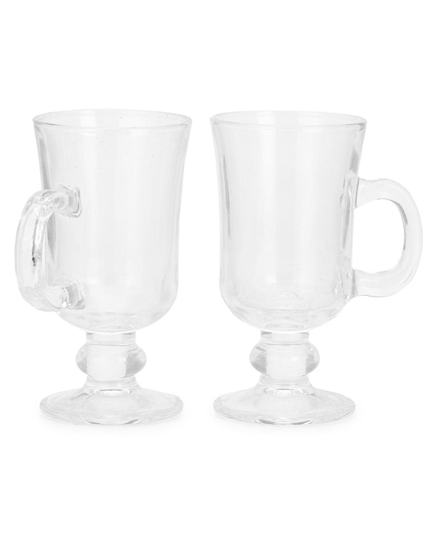 Timeless Design Clear Glass Beer Mugs | 200ml  | 3 x 6 inches