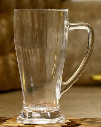 Heavy Base Clear Glass Beer Mugs | 250ml | 3 x 6 inches